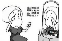 戴便宜美瞳眼镜 引起炎症导致眼结石